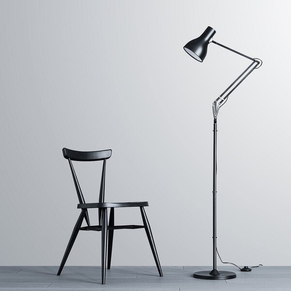 Podne Lampa Anglepoise, Type 75, Crno, Dnevna soba, Metal, Industrijski dizajn