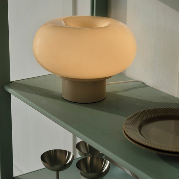 Stolne Lampa Nordlux, Malti, Bež, Dnevna soba, Staklo