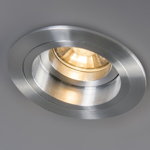 Set od 6 ugradbenih reflektora okrugli aluminijski podesivi - Chuck