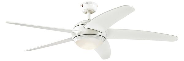 Bendan LED stropni ventilator, bijeli, tih - Westinghouse Westinghouse, Bendan, prigušiv, Bijela, Dnevna soba, Drvo, Moderan