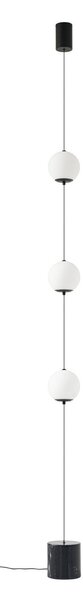Podne Lampa Lucande, Darrow, prigušiv, Bijela, Dnevna soba, Staklo, Moderan