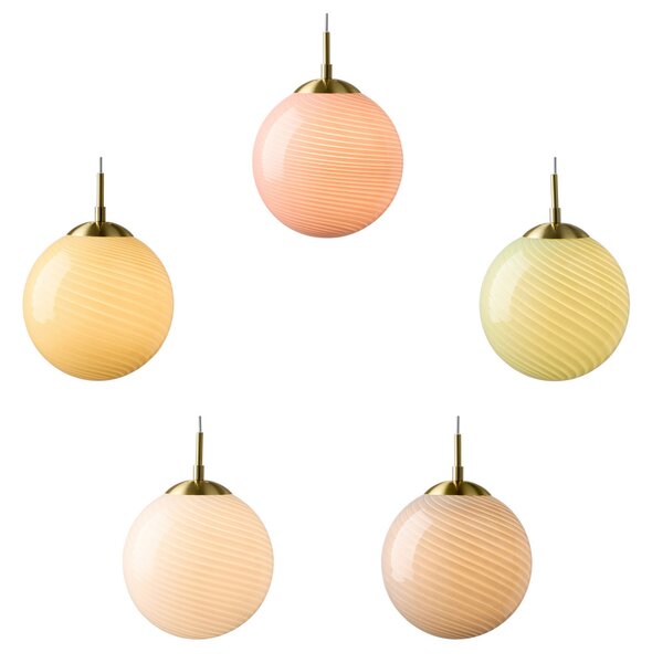 Viseće Svjetiljka Halo Design, CANDY BALL, prigušiv, Bijela, Dnevna soba, Staklo, Dizajn