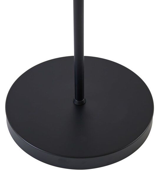 Podne Lampa Lindby, Melanie, Crno, Dnevna soba, Metal, Moderan
