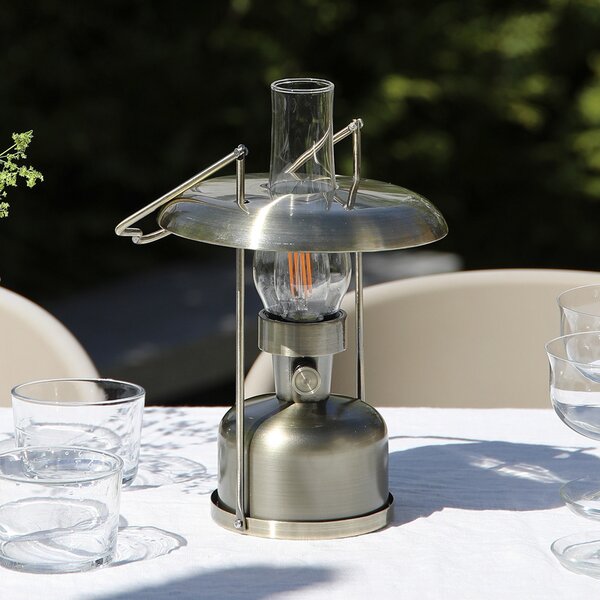 Stolne Lampa Markslöjd, Fanos, prigušiv, Bronca / stari mesing, Dnevna soba, Metal, Antički