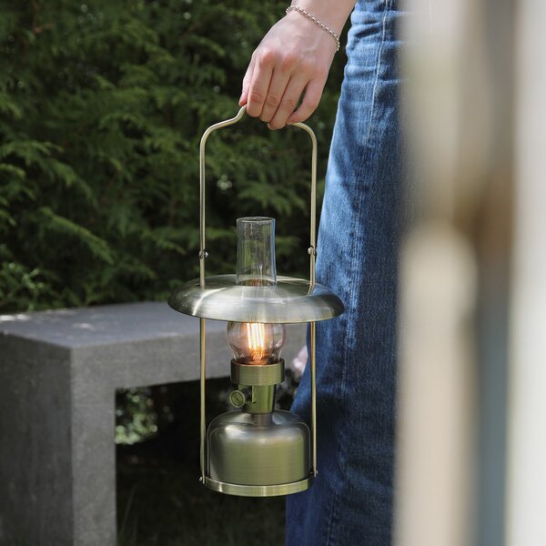 Stolne Lampa Markslöjd, Fanos, prigušiv, Bronca / stari mesing, Dnevna soba, Metal, Antički
