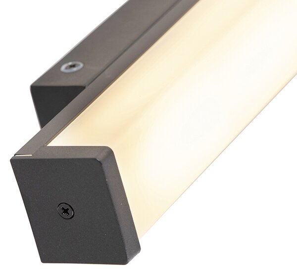 Zidna svjetiljka crna 32 cm IP44 - Cascada