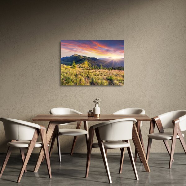 Staklena slika - Šumski krajolik (70x50 cm)