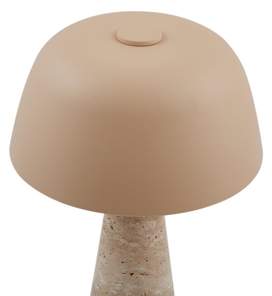 Stolne Lampa Lindby, Magritt, Bež, Dnevna soba, Kamen, Moderan