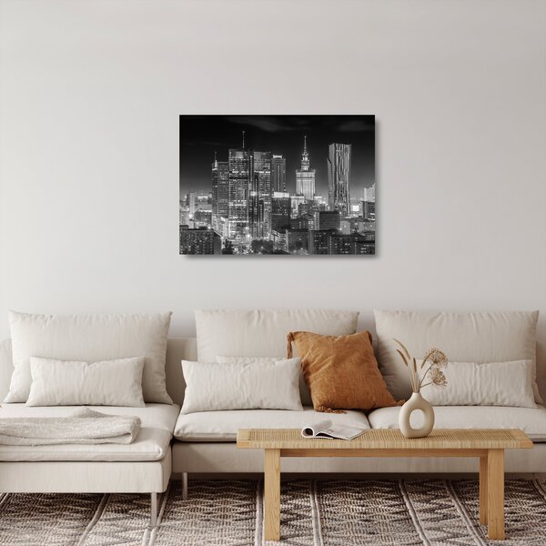 Staklena slika - Crno-bijeli New York (70x50 cm)