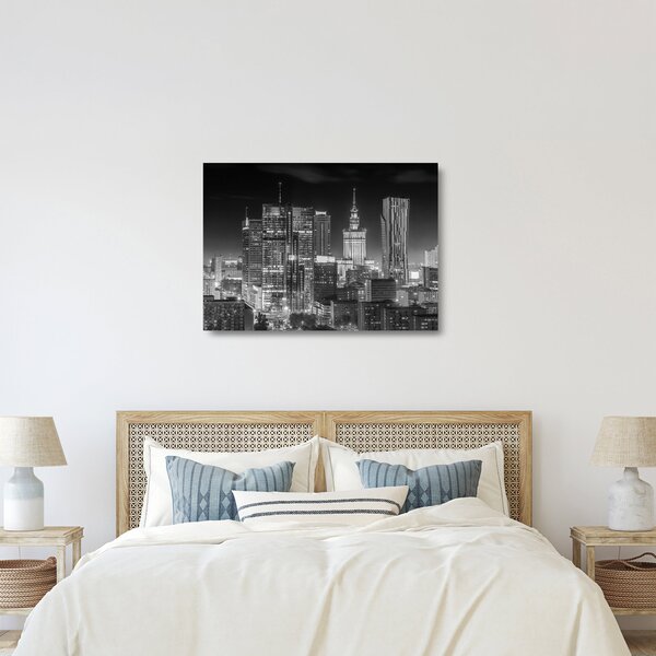 Staklena slika - Crno-bijeli New York (70x50 cm)