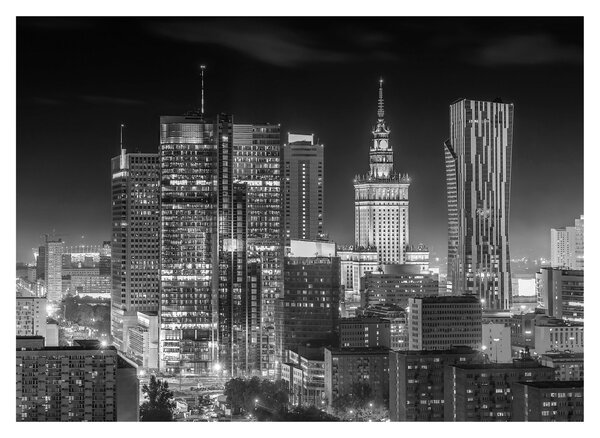 Staklena slika - Crno-bijeli New York (70x50 cm)