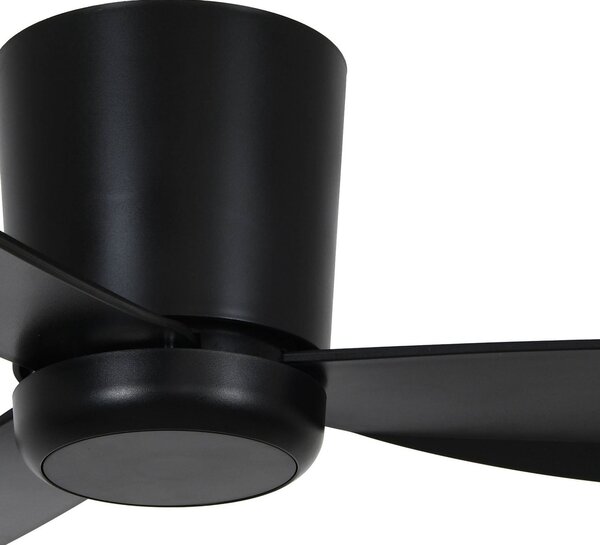 Stropni ventilator s rasvjetom, crni, 137 cm, tih, Beacon Beacon Lighting, Array, prigušiv, Crno, Dnevna soba, Plastika, Moderan