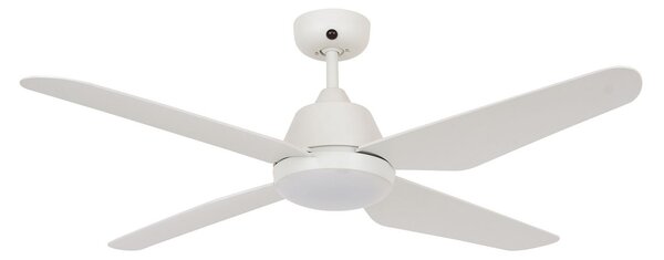 LED stropni ventilator Aria, bijeli, tih, 122 cm - Beacon Beacon Lighting, Aria, Bijela, Dnevna soba, Plastika, Moderan