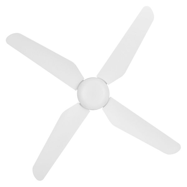 LED stropni ventilator Aria, bijeli, tih, 122 cm - Beacon Beacon Lighting, Aria, Bijela, Dnevna soba, Plastika, Moderan