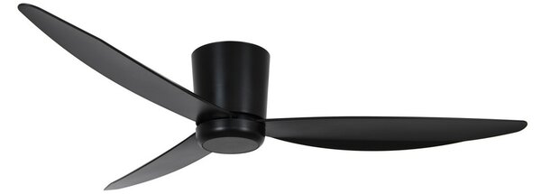 Stropni ventilator s rasvjetom, crni, 137 cm, tih, Beacon Beacon Lighting, Array, prigušiv, Crno, Dnevna soba, Plastika, Moderan