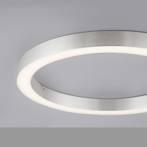 Stropne Svjetiljka PURE, PURE Lines Round, prigušiv, Sivo, Dnevna soba, Metal, Moderan