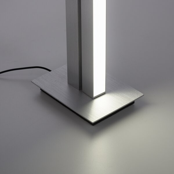 Podne Lampa PURE, PURE Lines Floor, prigušiv, Sivo, Dnevna soba, Metal, Moderan