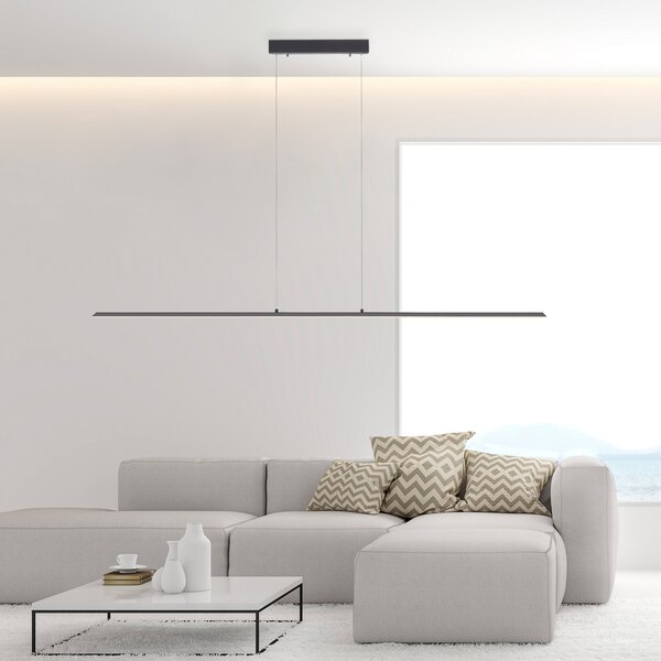 Viseće Svjetiljka PURE, PURE Lite, prigušiv, Crno, Dnevna soba, Aluminij, Moderan