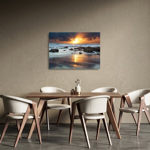 Staklena slika - Suncem okupano more (70x50 cm)