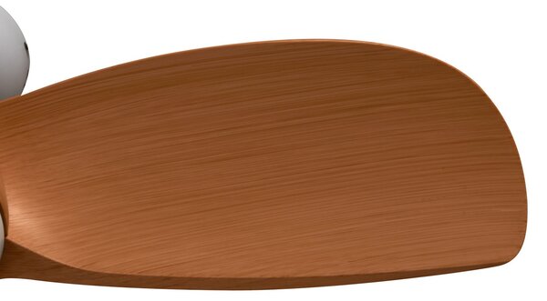 Enon LED stropni ventilator, bijela/drveni efekt, DC, tih – Lindby Lindby, Enon, prigušiv, Bijela, Dnevna soba, Metal, Moderan