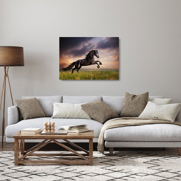 Staklena slika - Konji (70x50 cm)