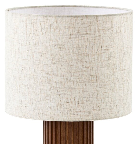 Stolne Lampa Lindby, Kimiko, Drvo, Dnevna soba, Tkanina / tekstil, Skandinavski