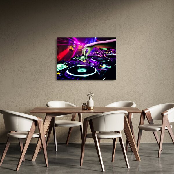 Staklena slika - DJ (70x50 cm)