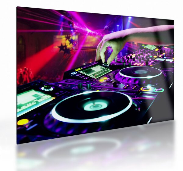 Staklena slika - DJ (70x50 cm)