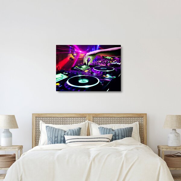 Staklena slika - DJ (70x50 cm)