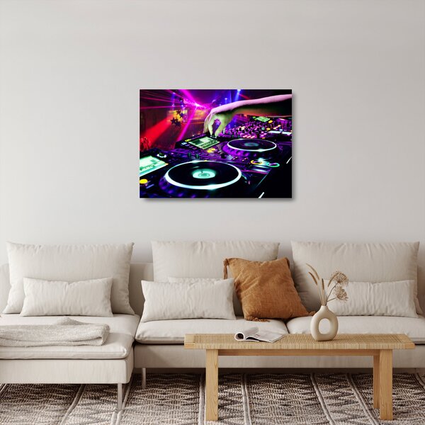 Staklena slika - DJ (70x50 cm)
