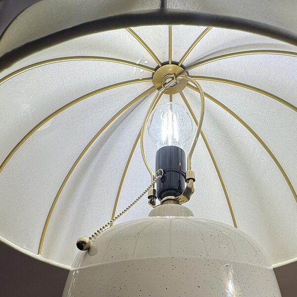 Stolne Lampa Elstead, Crosby, Bež, Dnevna soba, Metal, Vintage
