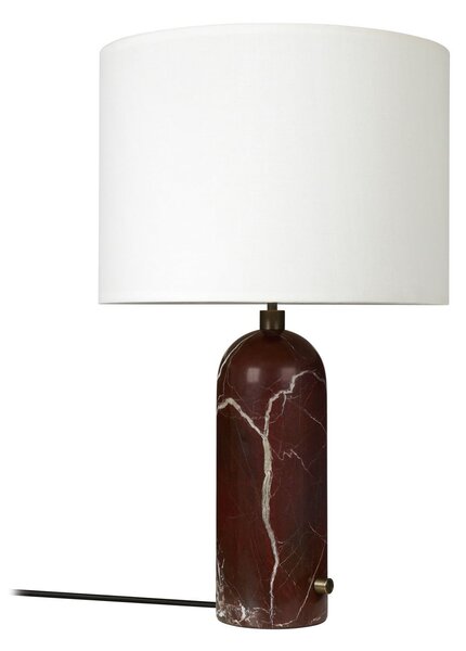 Stolne Lampa GUBI, Gravity Large, prigušiv, Crvena, Dnevna soba, Kamen, Dizajn