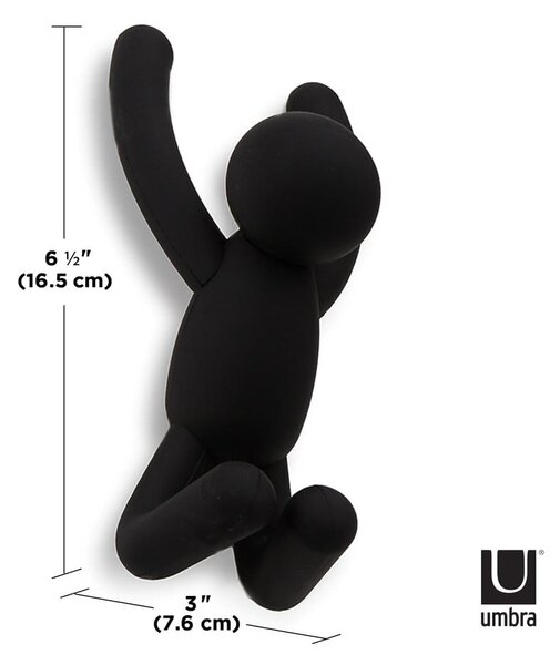 Zidne plastične kuke u setu od 3 kom Buddy - Umbra