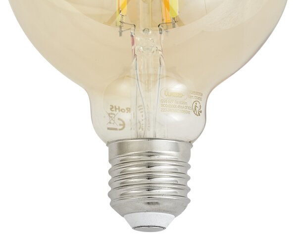 Set od 5 pametnih E27 prigušivih LED žarulja G95 zlatne 7W 806 lm 1800-6500K