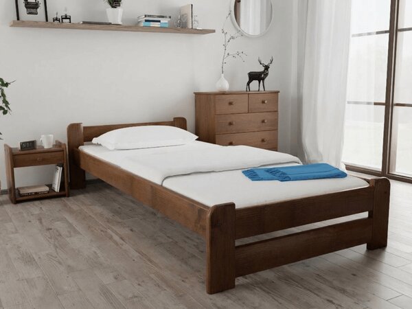Krevet Emily 90 x 200 cm, hrast Podnica: Sa podnicom od letvi, Madrac: Bez madraca