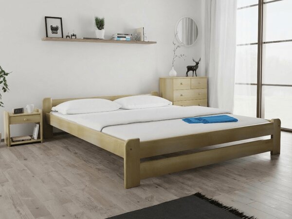 Krevet Emily 180 x 200 cm, borovo drvo Podnica: Bez podnice, Madrac: Madrac Deluxe 10 cm