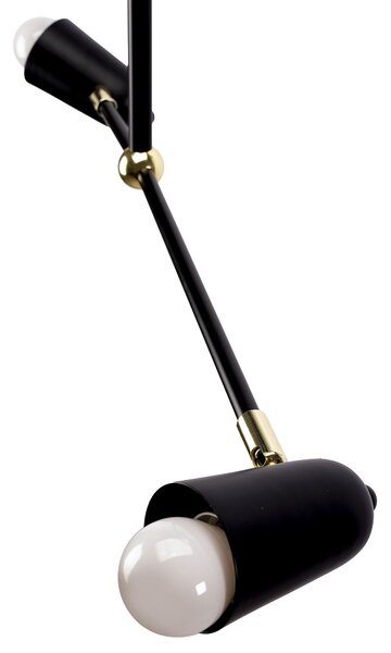 Stropni luster APP1708-4CP BLACK + GOLD