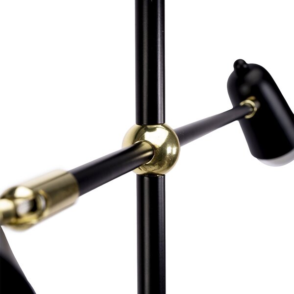 Stropni luster APP1708-4CP BLACK + GOLD