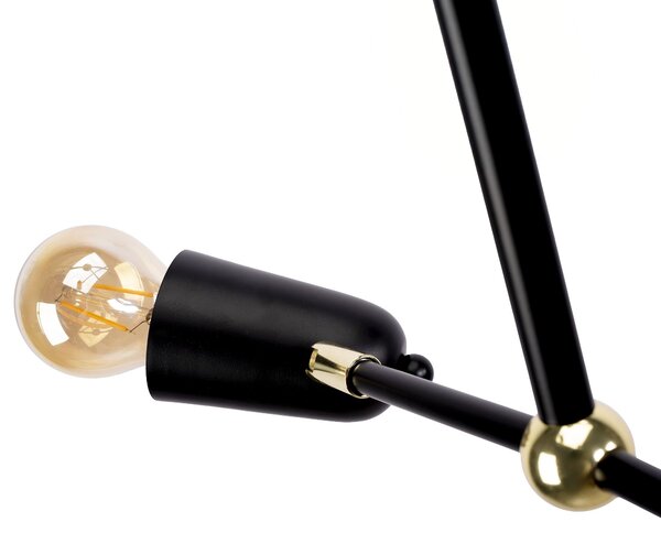 Stropni luster APP1708-4CP BLACK + GOLD