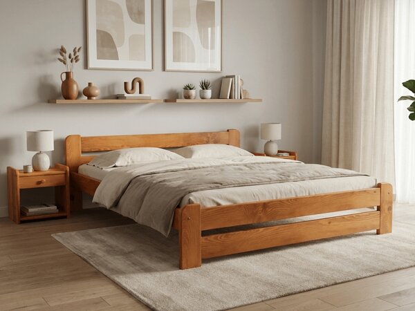 Krevet Laura 120 x 200 cm, joha Podnica: Sa lameliranom podnicom, Madrac: Madrac Coco Maxi 20 cm