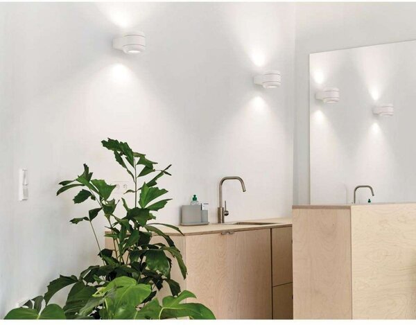 Zidne Svjetiljka Serien Lighting, prigušiv, Bijela, Područje hodnika, Aluminij