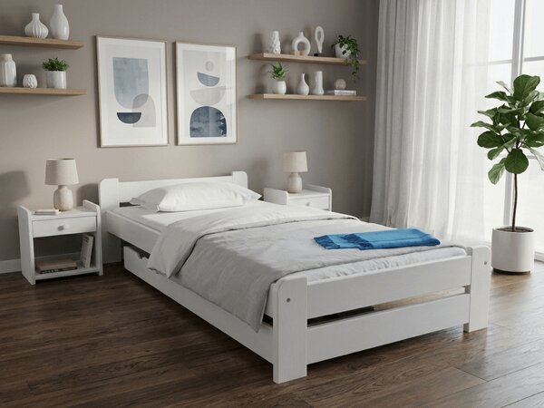 Krevet Emily 90 x 200 cm, bijela Podnica: Bez podnice, Madrac: Madrac Deluxe 10 cm