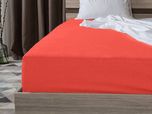 Jersey plahta EXCLUSIVE narančasta 90 x 200 cm