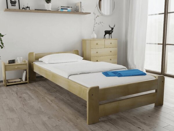 Krevet Emily 80 x 200 cm, borovo drvo Podnica: Sa podnicom od letvi, Madrac: Bez madraca