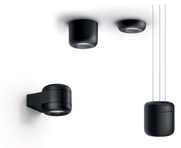 Zidne Svjetiljka Serien Lighting, prigušiv, Crno, Dnevna soba, Aluminij