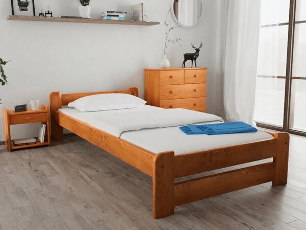 Krevet Emily 90 x 200 cm, joha Podnica: Sa podnicom od letvi, Madrac: Bez madraca