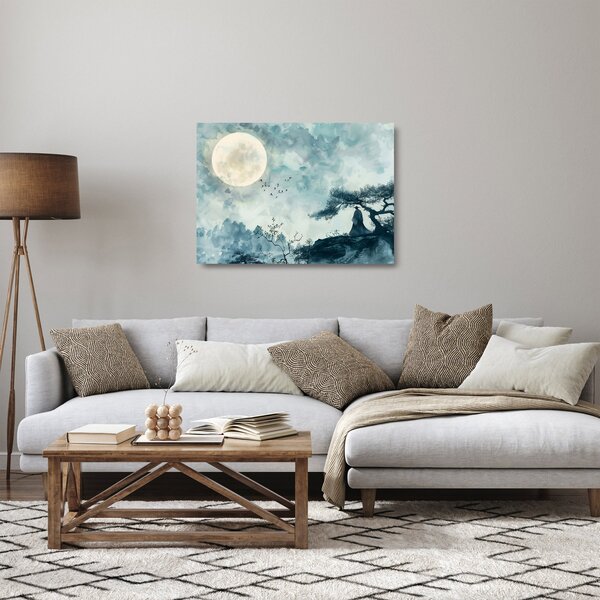 Staklena slika - Slika punog mjeseca (70x50 cm)