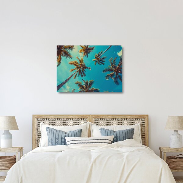 Staklena slika - Visoke palme (70x50 cm)