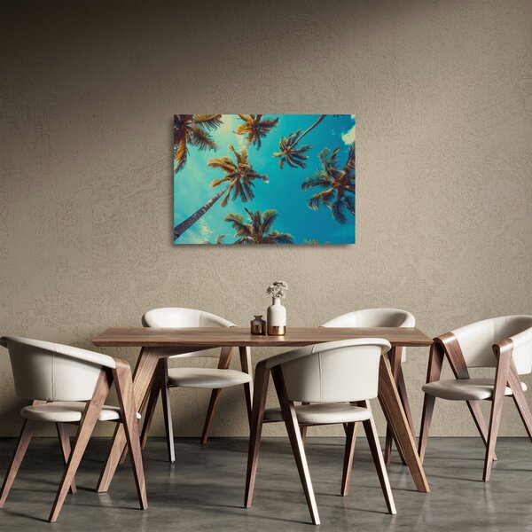 Staklena slika - Visoke palme (70x50 cm)
