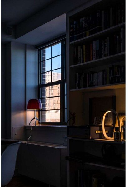 Stolne Lampa Foscarini, prigušiv, Bijela, Dnevna soba, Plastika